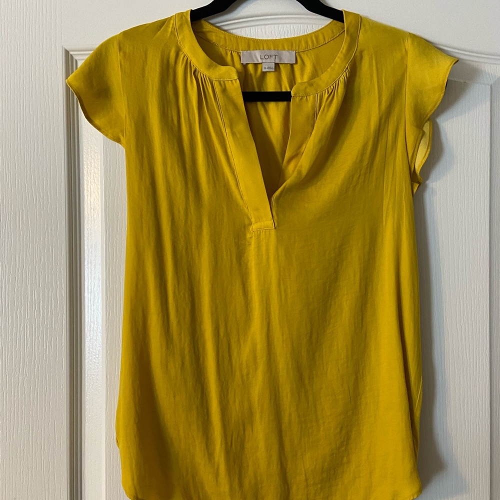 LOFT yellow blouse